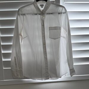 J Crew White Button Down Shirt